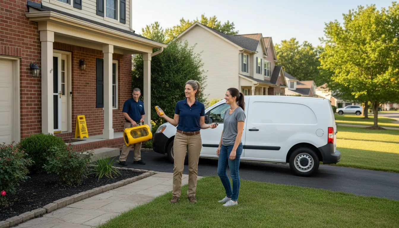 Residential water damage restoration in Overton, NV